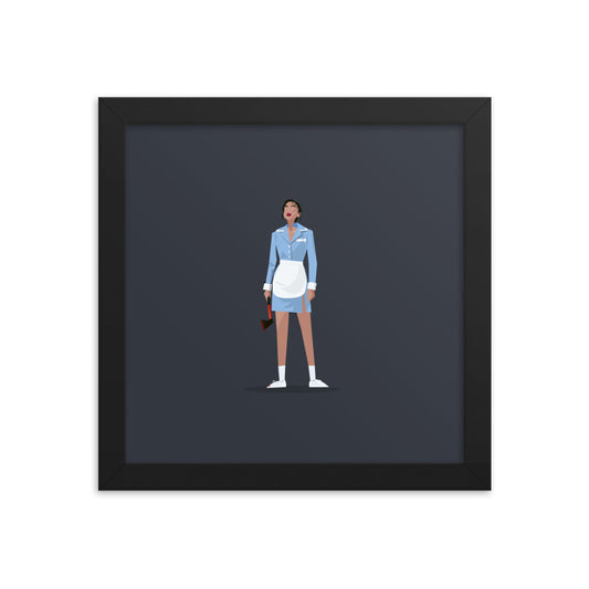 Kill Boksoon Illustration - Framed poster 10x10"