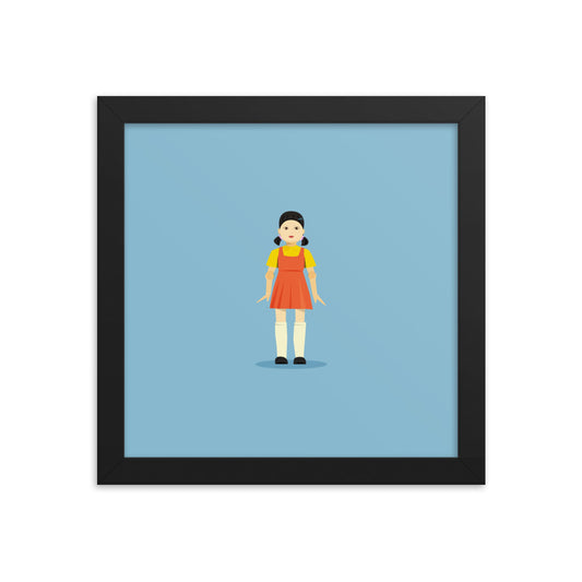 Squid Game Illustration 2 - Framed poster 10x10"
